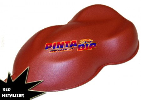 Spray Pinta Dip Vermelho Metalizado